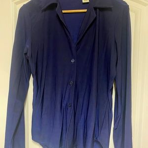 Size M, GAP, Navy Blue , Long- Sleeved Blouse